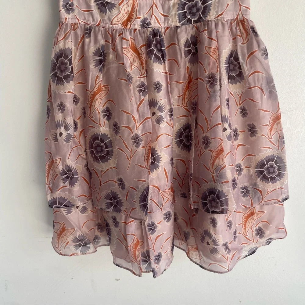 Current Air Brown/Multi Floral Ruffle Mini Dress 22206 - Picture 5 of 11